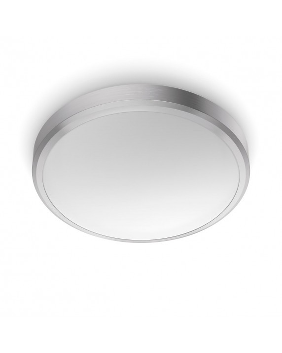 Philips 8718699758929 Doris LED Koupelnové stropní svítidlo | Teplá bílá | Kov | Nikl | 17W