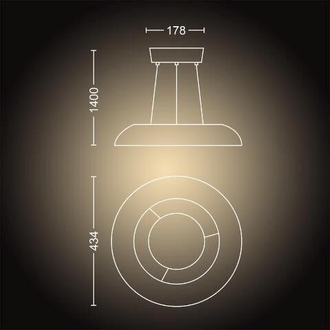 Philips Hue 8719514341098 Amaze Smart LED stropní svítidlo | Variabilní | Bílá | 25W