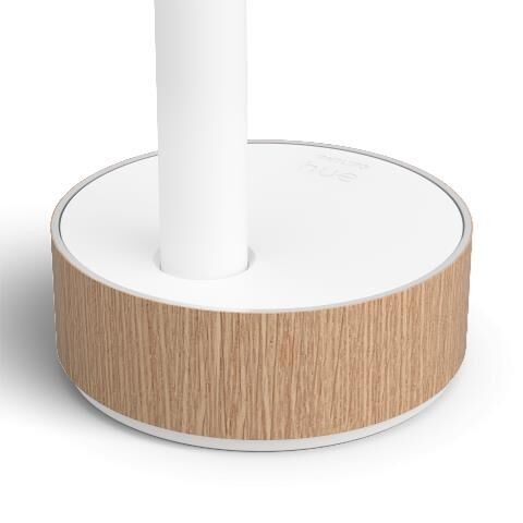 Philips Hue 8719514433465 Signe Smart LED Dřevěná stolní lampička | Variabilní | Bílá | Dřevo | 11,8W
