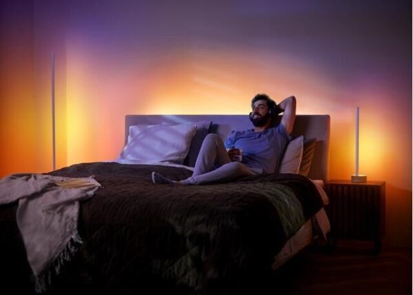 Philips Hue 8719514433465 Signe Smart LED Dřevěná stolní lampička | Variabilní | Bílá | Dřevo | 11,8W