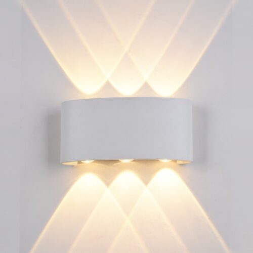 Italux 5902854530144 LED Nástěnné venkovní světlo | Teplá bílá | Bílá | 232W