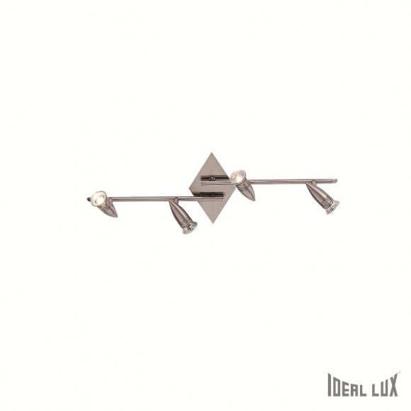 Ideal lux 006321 Alfa Stropní svítidlo | GU10 | Kov | Nikl