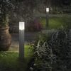 Ideal lux 135908 Pulsar Zahradní sloupkové světlo | E27 | Černá