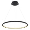 Globo 67192-29B LED stropní svítidlo | Teplá bílá | Černá | 29W