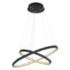 Globo 67192-42B LED stropní svítidlo | Teplá bílá | Černá | 42W
