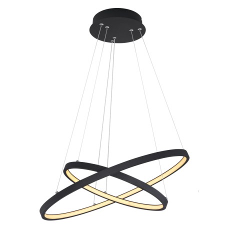 Globo 67192-42B LED stropní svítidlo | Teplá bílá | Černá | 42W
