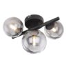 Globo 56133-3W LED Přisazené stropní svítidlo | Teplá bílá | Černá | Šedá