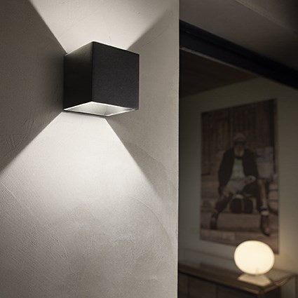 Ideal lux 149745 Rubik LED Nástěnné venkovní světlo | Přírodní bílá | Bílá | 9W