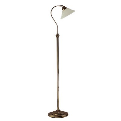 Searchlight 96EU9122AB Adjustable Rustikální stojací lampa | E27 | Barevný kov | Mosaz