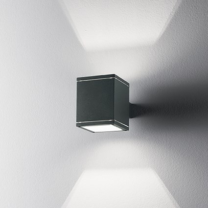 Ideal lux 118666 Snif Nástěnné venkovní světlo | G9 | Šedá