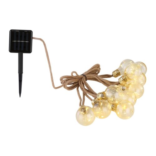 Globo 33694-10 LED Venkovní závěsný řetěz | Teplá bílá | Hnědá | 50x0,06W