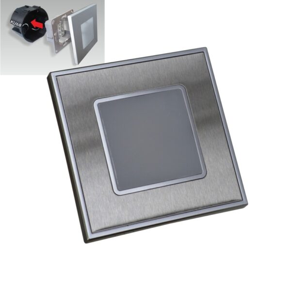 EMITHOR 94048303 Step Light LED Vnitřní osvětlení | Přírodní bílá | Kov | Nerez | 1W