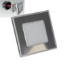 EMITHOR 94048304 Step Light LED Zápustné osvětlení | Přírodní bílá | Kov | Nerez | Stříbrná | 1W