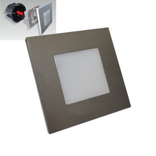EMITHOR 94048305 Step Light LED Vnitřní osvětlení | Přírodní bílá | Černá | 1W