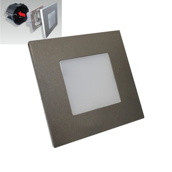EMITHOR 94048305 Step Light LED Vnitřní osvětlení | Přírodní bílá | Černá | 1W