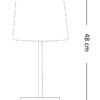 Ideal lux 161686 Nordik Stolní lampička | E27 | Černá