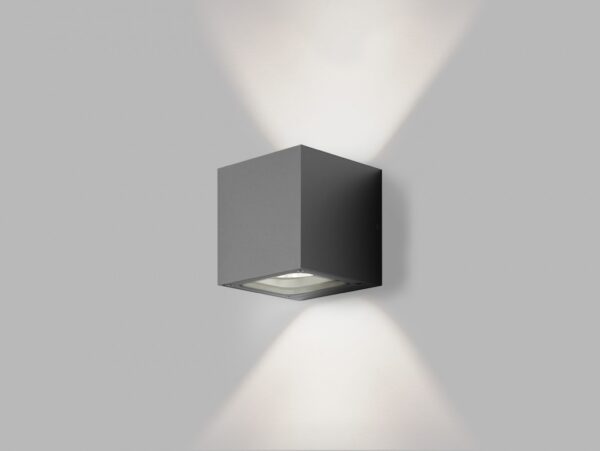 LED2 5132334 Tomy LED Nástěnné venkovní světlo | Teplá bílá | 2x4,5W | Černá