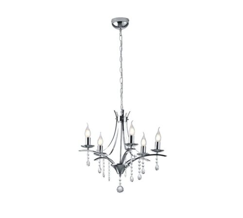 Trio 101600506 Lucerna Lustr | E14 | Chrom | Kov