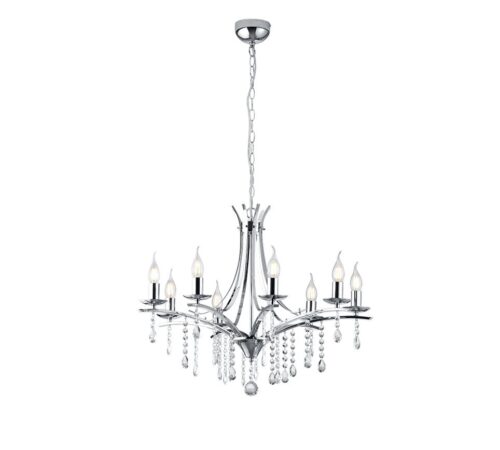 Trio 101600806 Lucerna Lustr | E14 | Chrom | Kov
