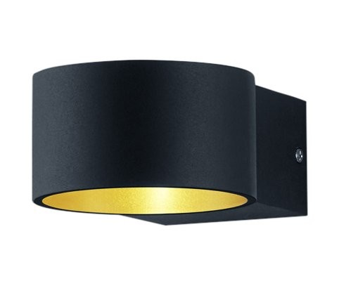 Trio 223410132 Lacapo LED nástěnní svítidlo | Teplá bílá | 4W | Černá