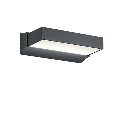 Trio 226660242 Cuando LED Nástěnné venkovní světlo | Teplá bílá | 11W | Černá