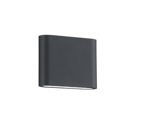 Trio 227560242 Thames Ii LED Nástěnné venkovní světlo | Teplá bílá | 2x3W | Černá