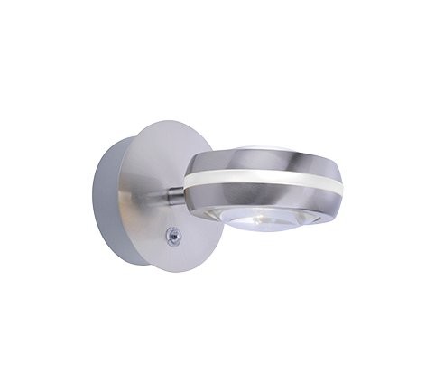 Trio 255410207 Vista LED Nástěnní svítidlo s ovladačem | RGB | Variabilní | 2x4W | Kov | Nikl