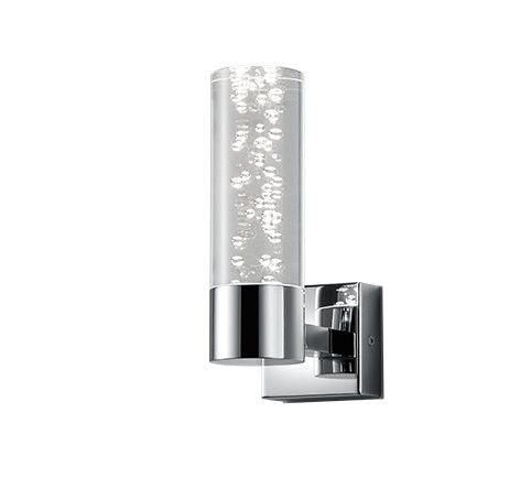 Trio 282410106 Bolsa LED Nástěnné venkovní světlo | Teplá bílá | 3W | Chrom | Kov