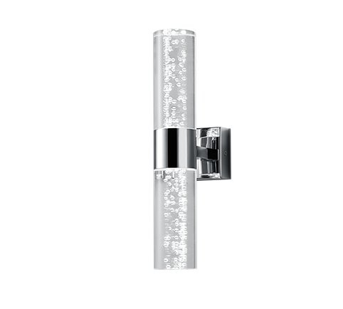 Trio 282410206 Bolsa LED nástěnní svítidlo | Teplá bílá | 2x3W | Chrom | Kov