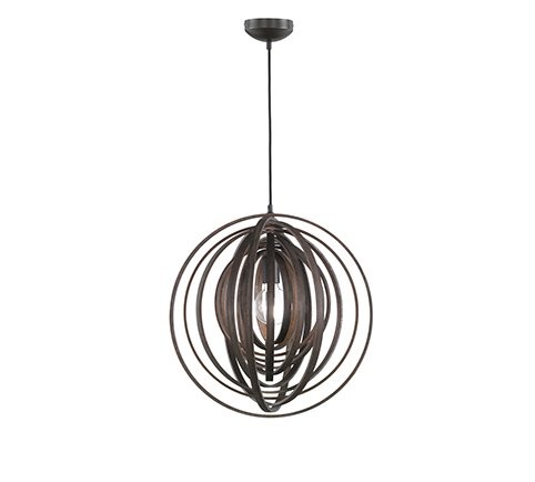 Trio 305900126 Boolan Lustr | E27 | Hnědá