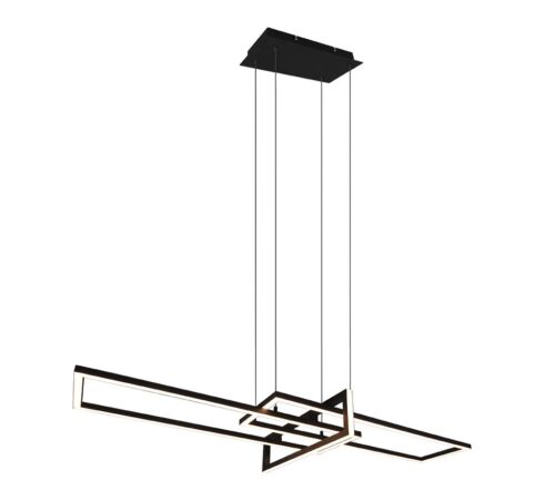 Trio 320310332 Salinas LED stropní svítidlo | Teplá bílá | Černá | 34W