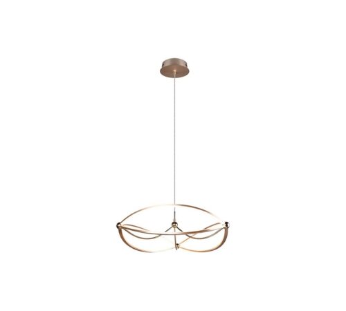 Trio 321210108 Charivari LED lustr | Teplá bílá | 42W | Barevný kov | Mosaz