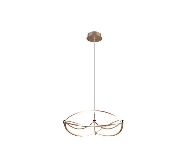 Trio 321210108 Charivari LED lustr | Teplá bílá | 42W | Barevný kov | Mosaz
