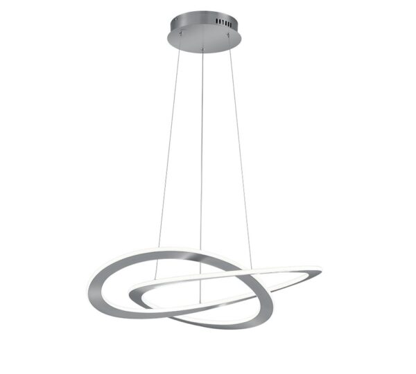 Trio 321710107 Oakland LED stropní svítidlo | Teplá bílá | Kov | Nerez | 52W