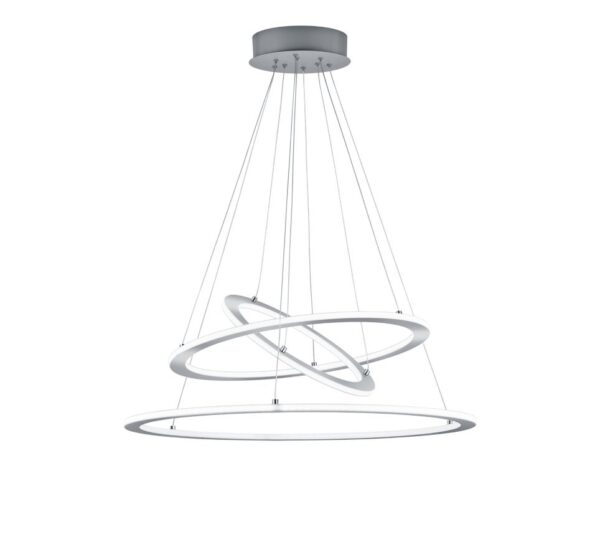 Trio 321910307 Durban LED stropní svítidlo | Teplá bílá | 75W | Kov | Nikl