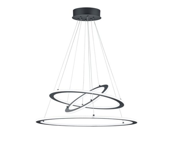 Trio 321910342 Durban LED stropní svítidlo | Teplá bílá | 75W | Černá