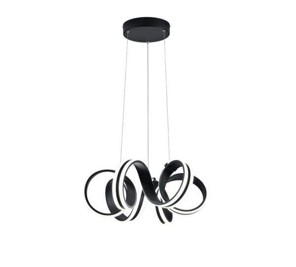 Trio 325010132 Carrera LED stropní svítidlo | Teplá bílá | 38=4400lmW | Černá