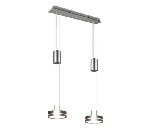 Trio 326510207 Franklin LED stropní svítidlo | Teplá bílá | Kov | Nikl | 2x9W