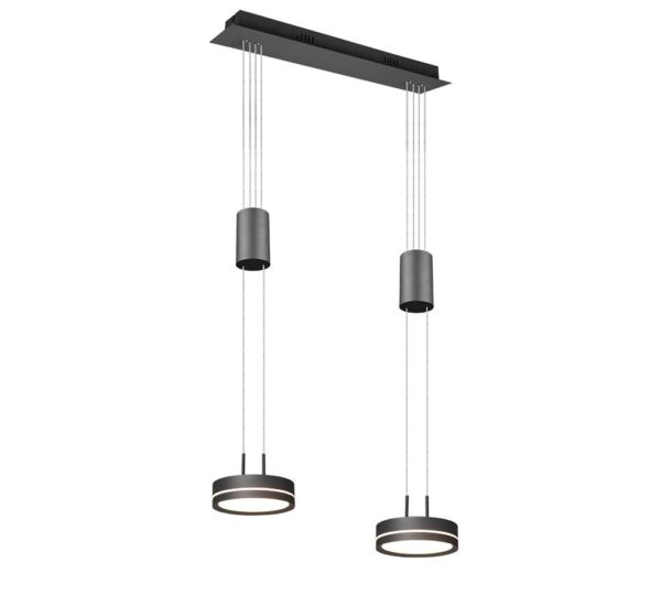 Trio 326510242 Franklin LED stropní svítidlo | Teplá bílá | Černá | 2x9W