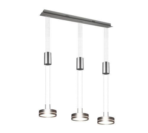 Trio 326510307 Franklin LED stropní svítidlo | Teplá bílá | Kov | Nikl | 3x9W