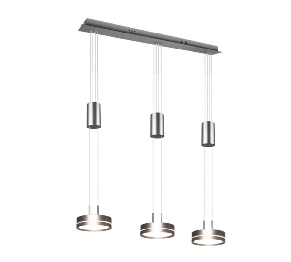Trio 326510307 Franklin LED stropní svítidlo | Teplá bílá | Kov | Nikl | 3x9W