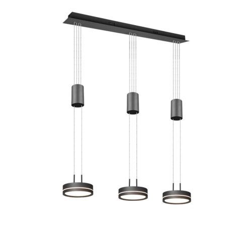 Trio 326510342 Franklin LED stropní svítidlo | Teplá bílá | Černá | 3x9W