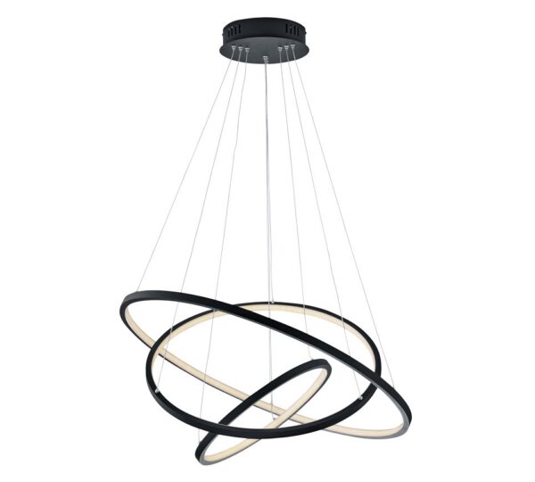 Trio 352710342 Aaron Smart LED stropní svítidlo | RGB | Variabilní | 80W | Černá