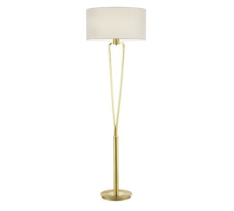 Trio 400200108 Paris Ii Stojací lampa | E27 | Barevný kov | Mosaz