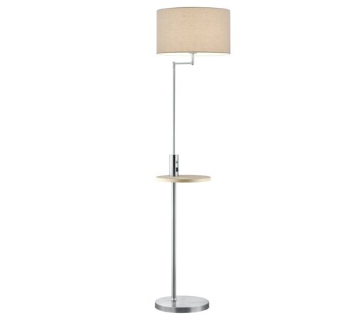 Trio 400400107 Claas Stojací lampa | E27 | Kov | Nikl
