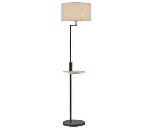 Trio 400400132 Claas Stojací lampa | E27 | Černá