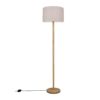Trio 401200101 Korba Dřevěná stojací lampa | E27 | Bílá