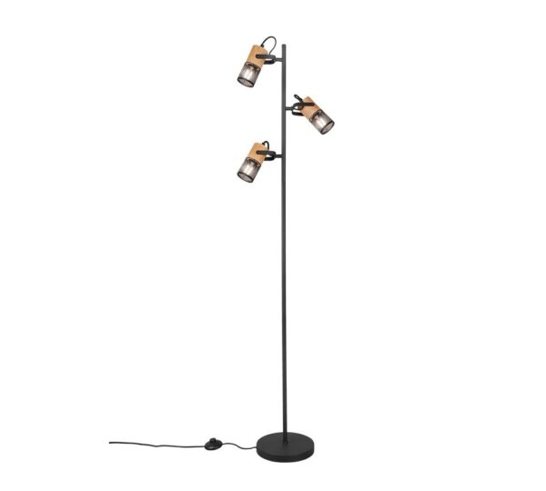 Trio 404300332 Tosh Stojací lampa | E14 | Hnědá