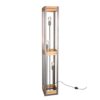 Trio 405500367 Khan Stojací lampa | E27 | Kov | Nikl