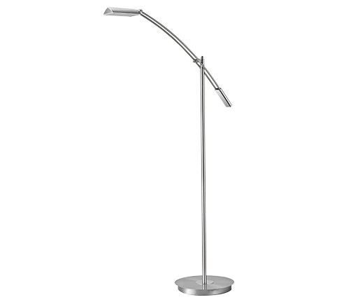 Trio 420810107 Verona LED stojací lampa | Teplá bílá | 12W | Kov | Nikl